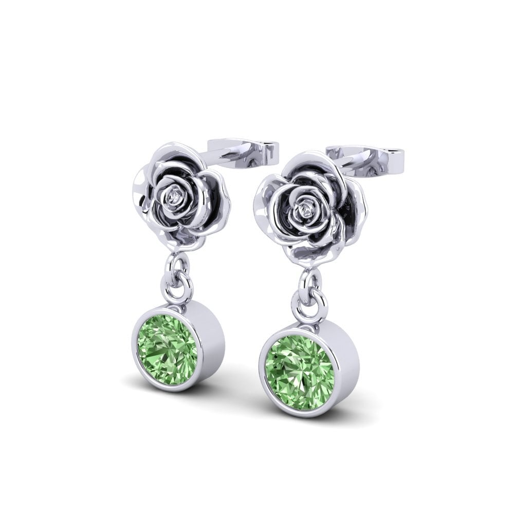 Green Diamond Women's Earring Loralty