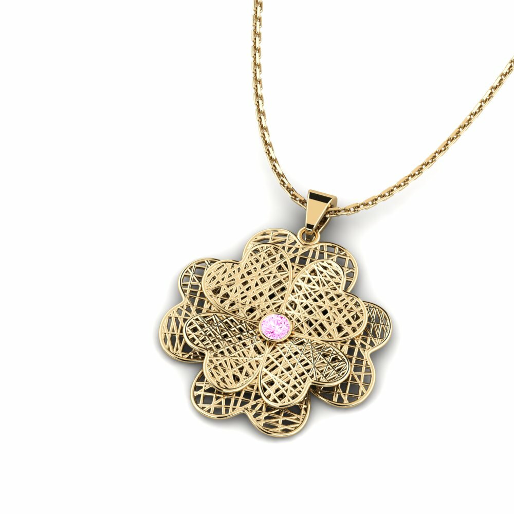 Roze Saffier Dames Hanger Lorce