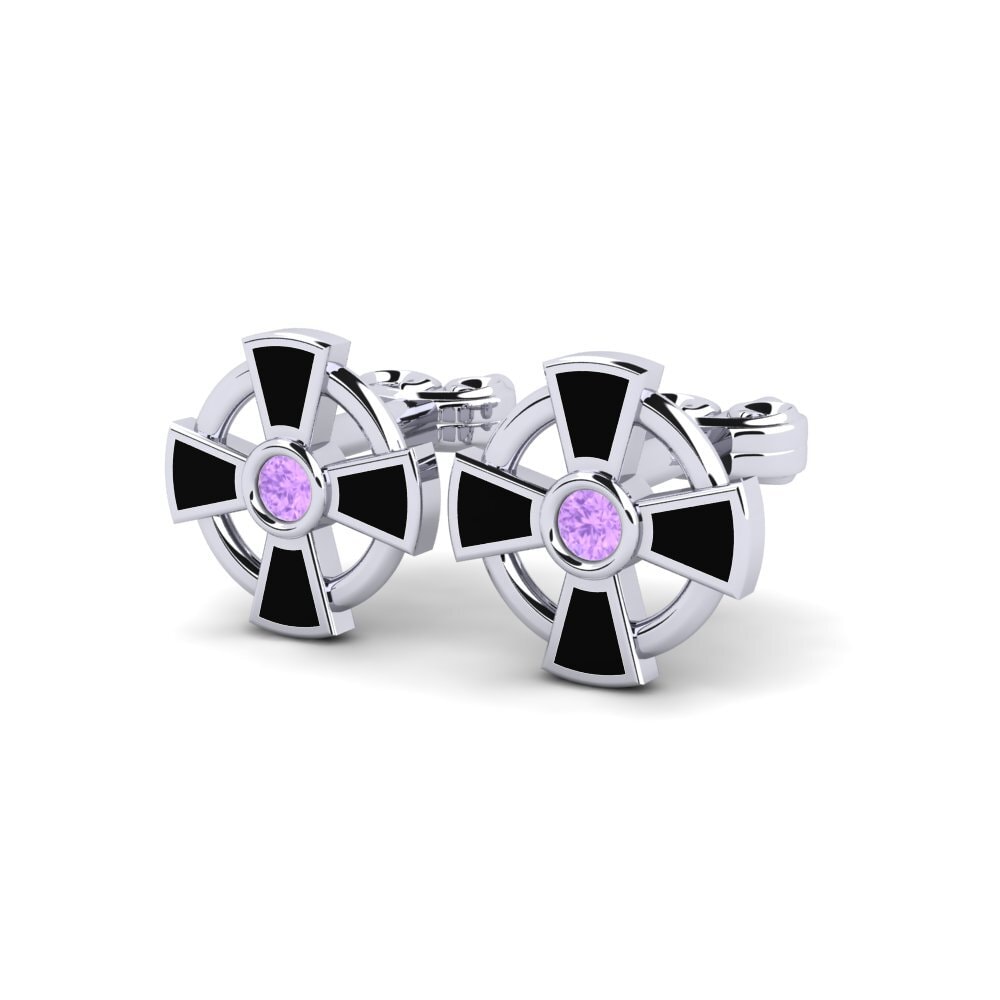 Améthyste Boucle d'oreille femme Lordis