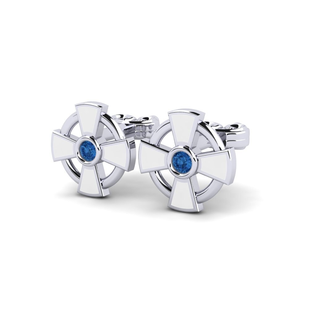 Zircone Blu Scuro Orecchino da donna Lordis