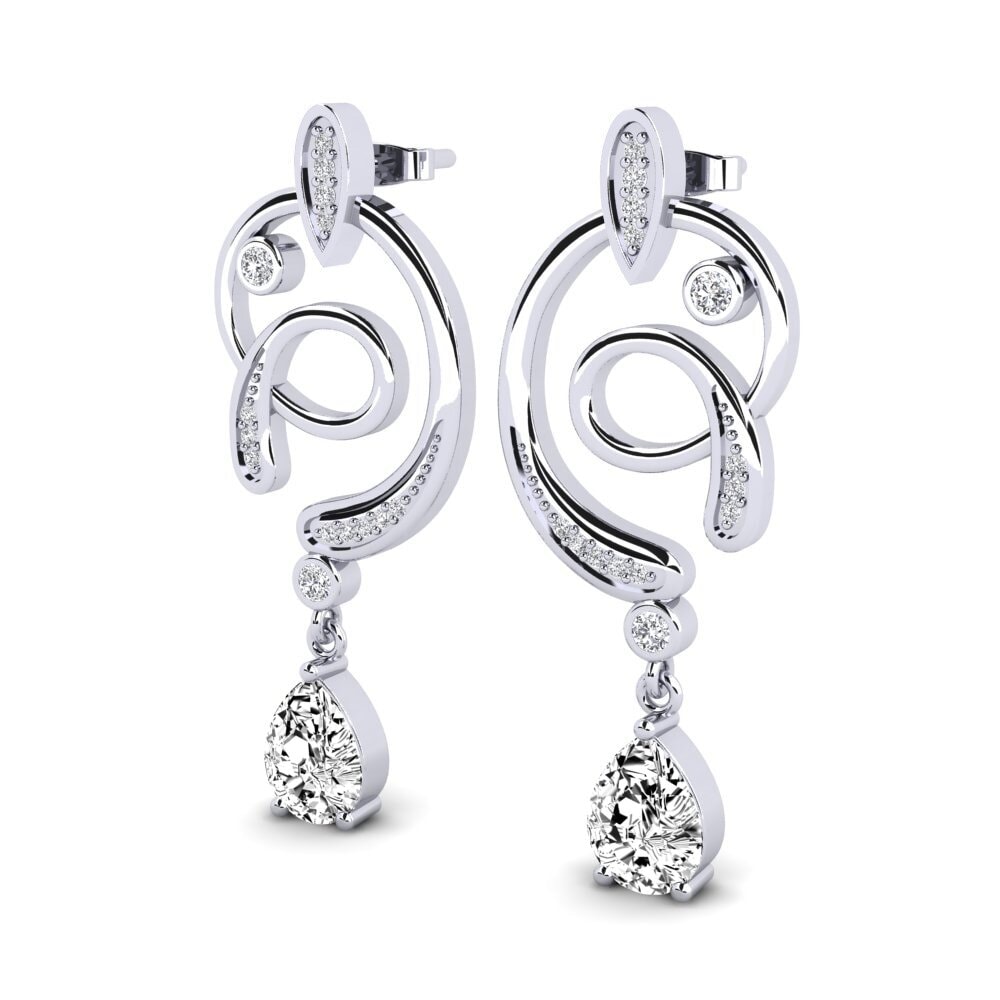 Pear Moissanite Women's Earring Lore