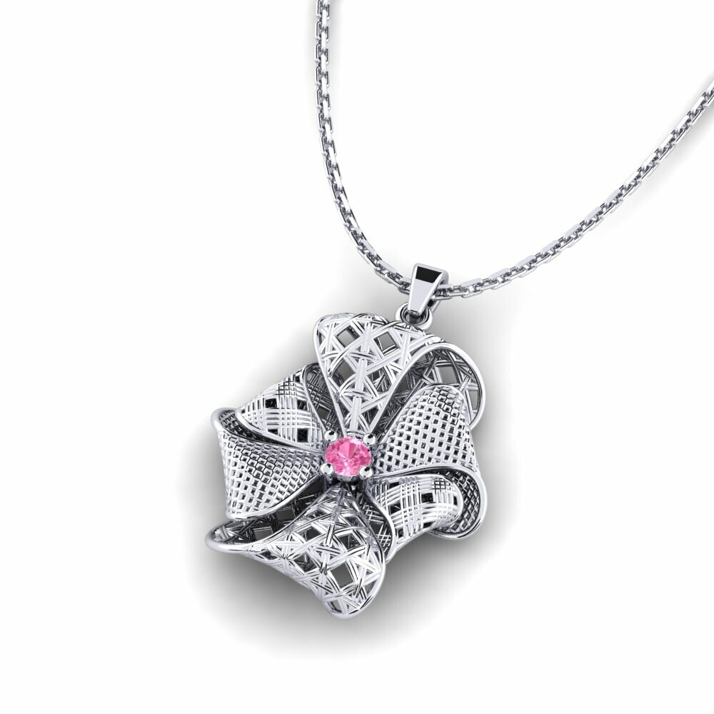 Roze Saffier Dames Hanger Loree