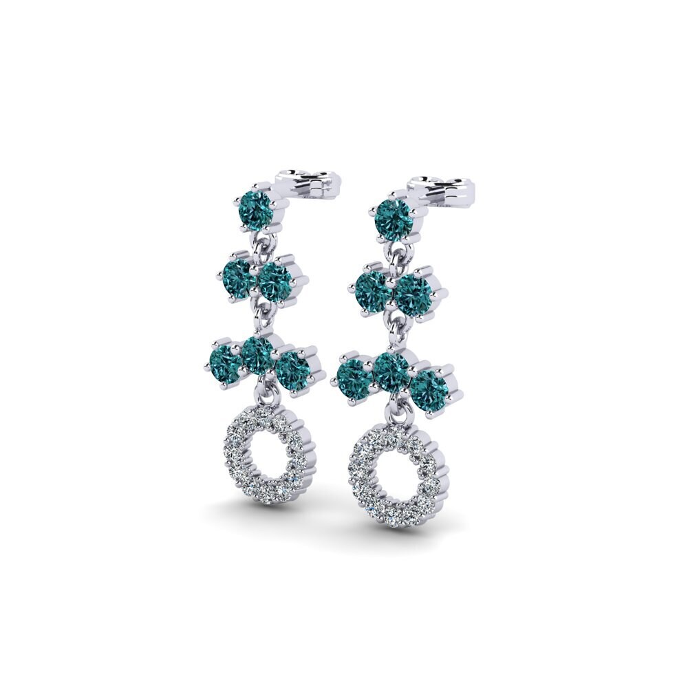 Blue Diamond Women's Earring Lorgnon