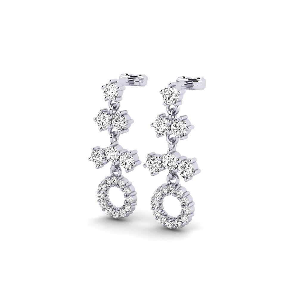 Đá Moissanite Bông tai nữ Lorgnon