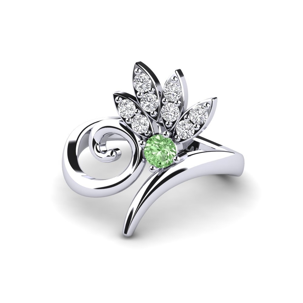 Diamante Verde Anillo Loriann