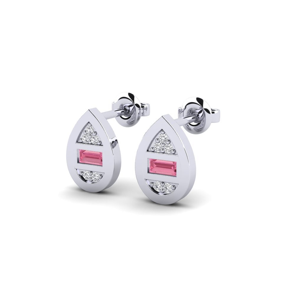 Saphir Rose Boucle d'oreille femme Losmolares