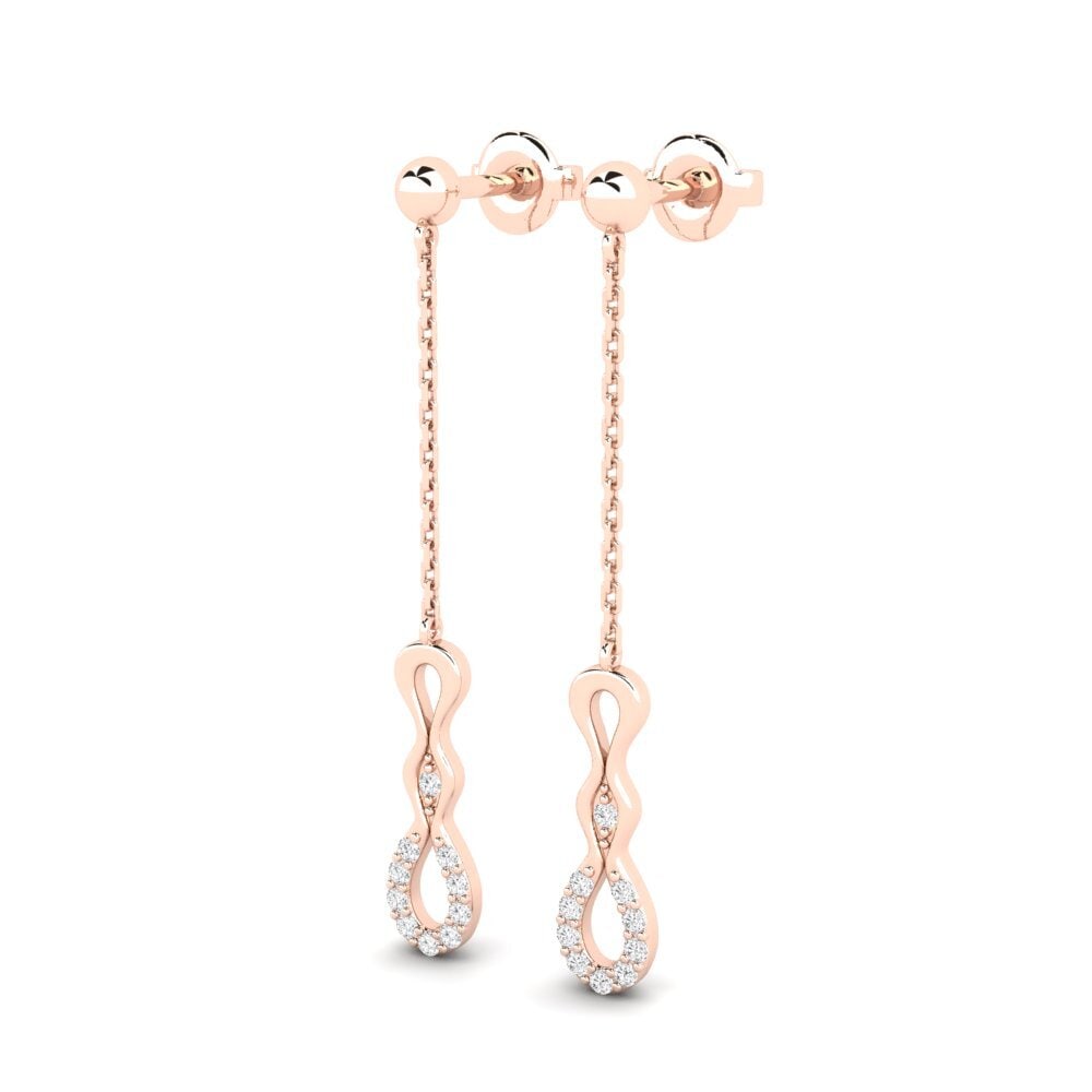 9ct Rose Gold Women's Earring Lostran
