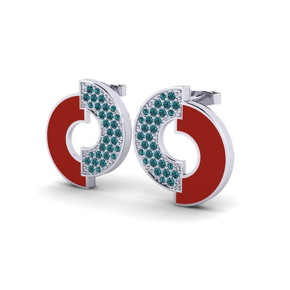 Diamante Azul Pendiente de mujer Lotis