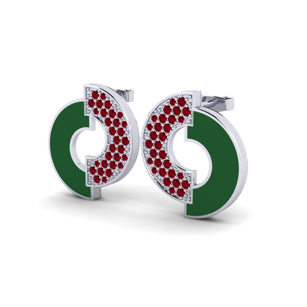Red Zirconia Women's Earring Lotis