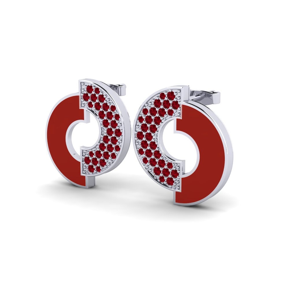 Red Zirconia Women's Earring Lotis