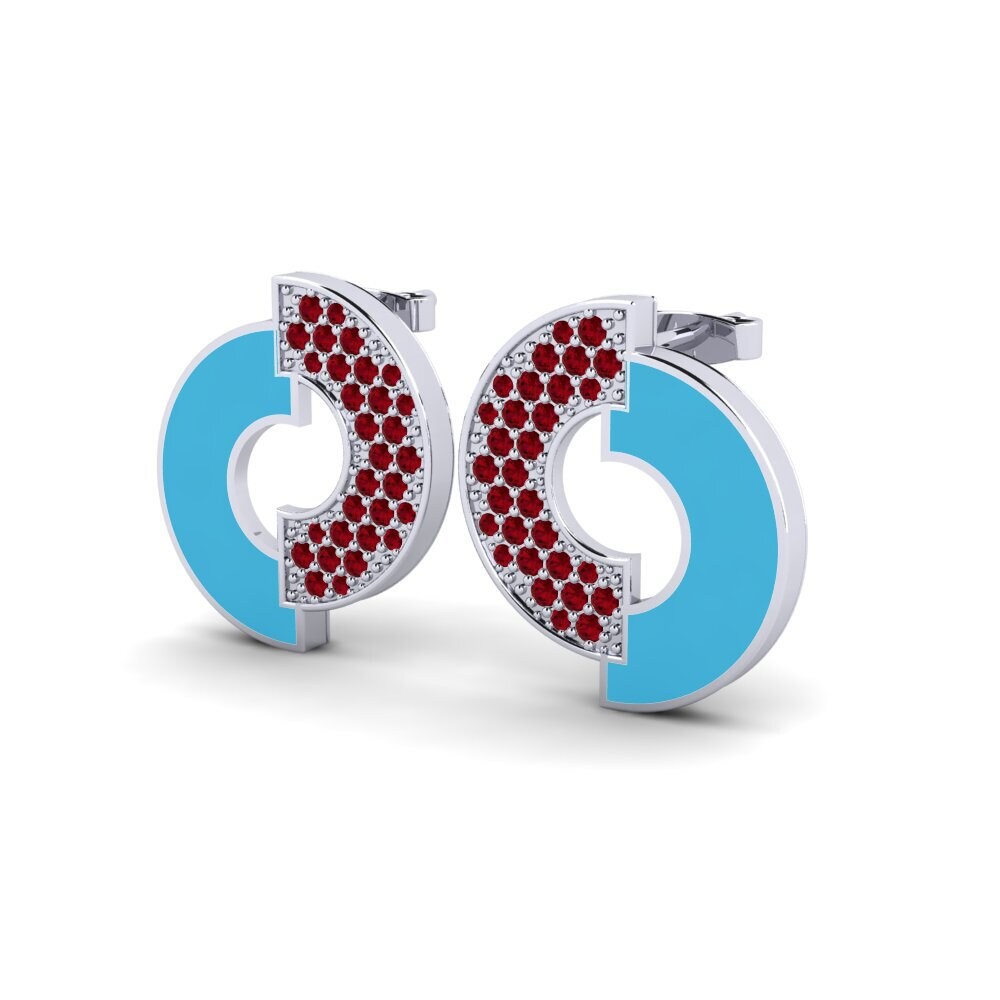 Red Zirconia Women's Earring Lotis