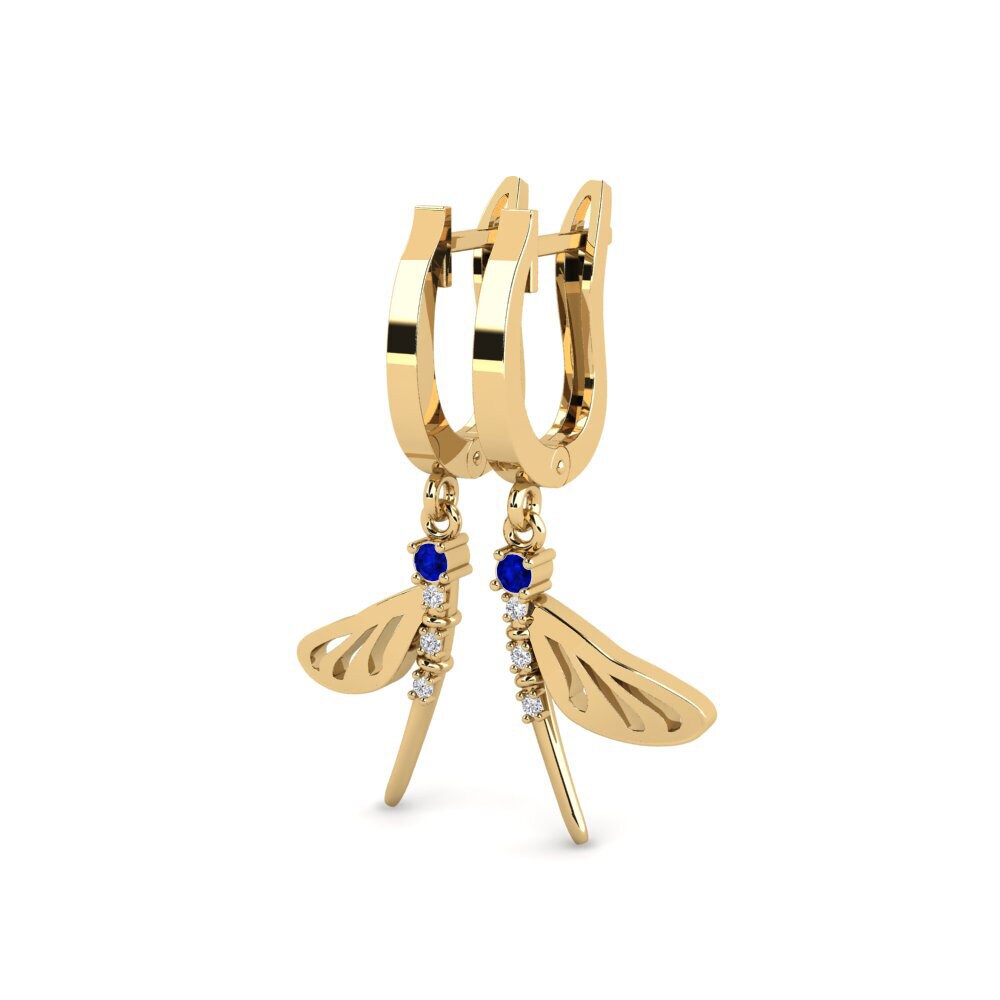 Saphir Boucle d'oreille femme Loubiere