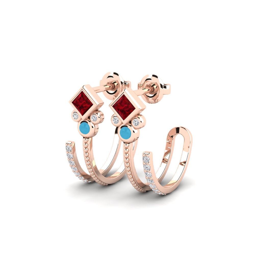 14k Rose Gold Women's Earring Lovende