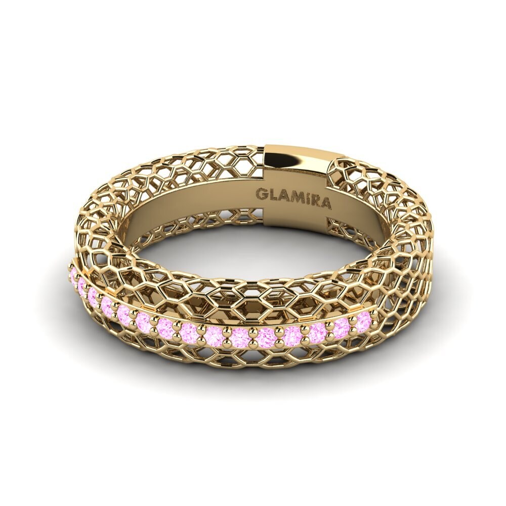 Rosa Saphir Pinker Ring Loveness