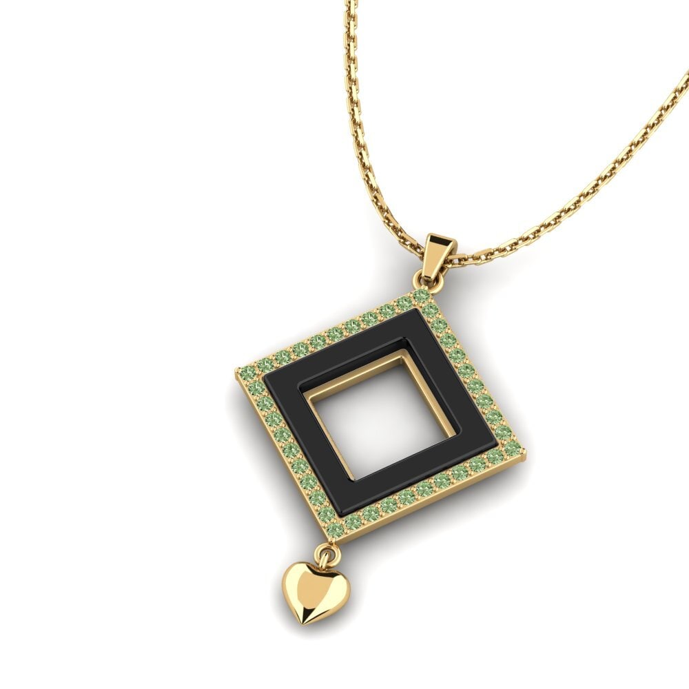 Diamante Verde Colgante de Mujer Loveridge