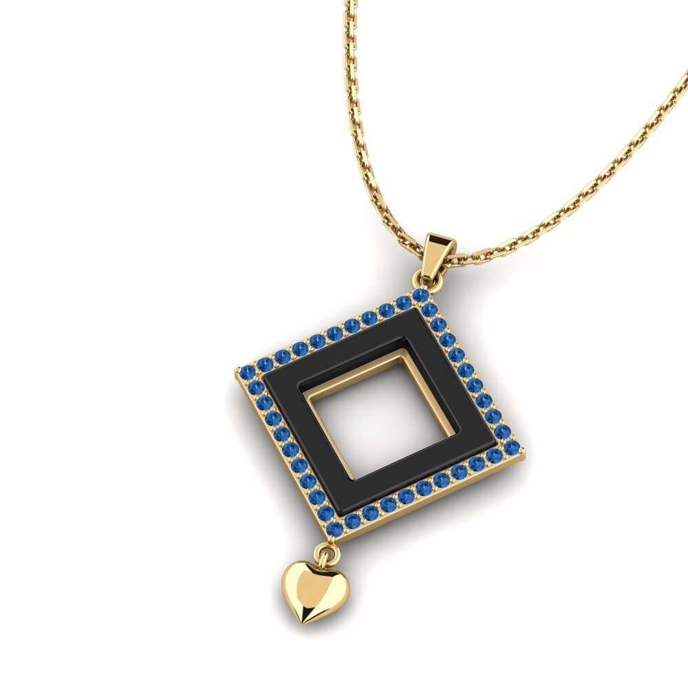 Circonita Azul Oscuro Colgante de Mujer Loveridge