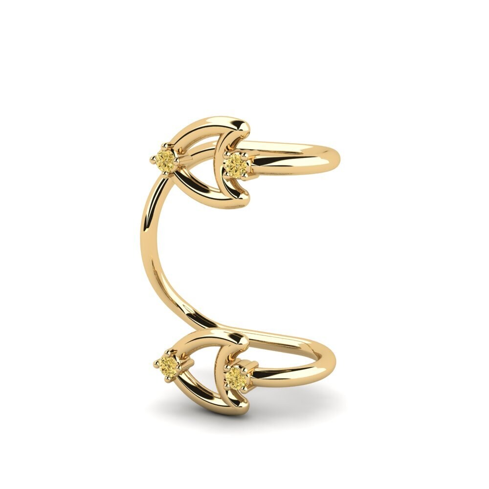 9ct Yellow Gold Yellow Diamond Women's Earring Lovetter