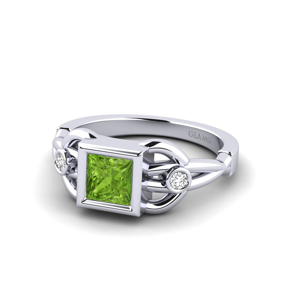 Peridoto Anillo de Mujer Lramel