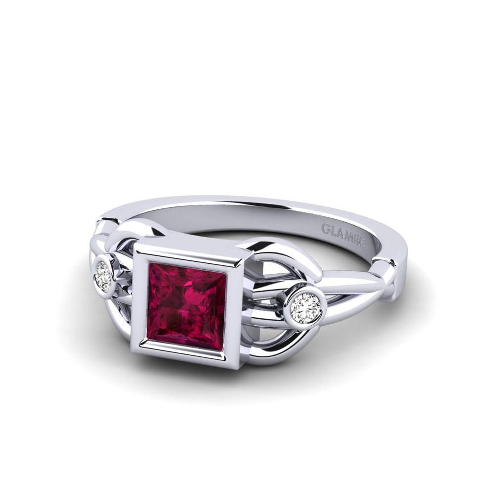 Rhodolite Garnet Women's Ring Lramel