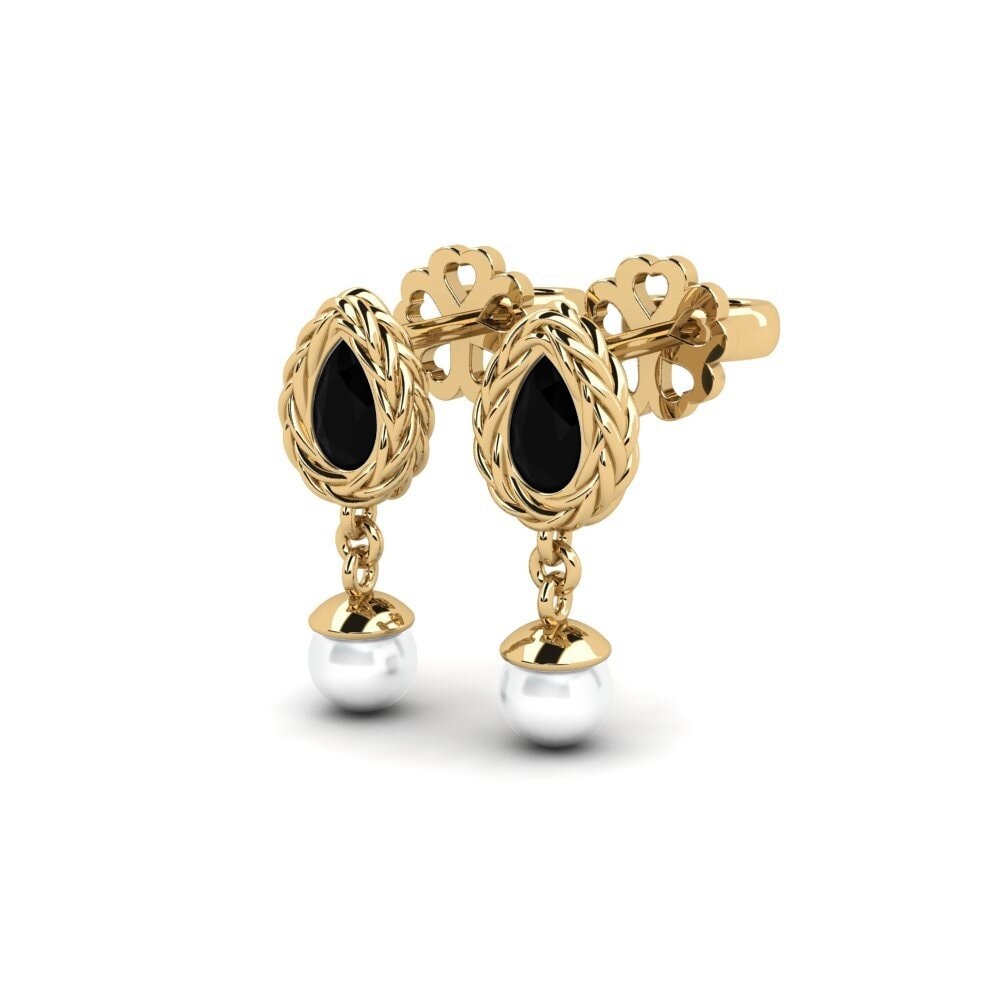 Schwarzer Diamant Damen ohrring Luafer