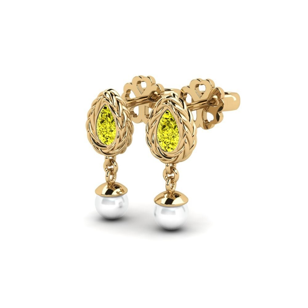 Yellow Diamond Women's Earring Luafer