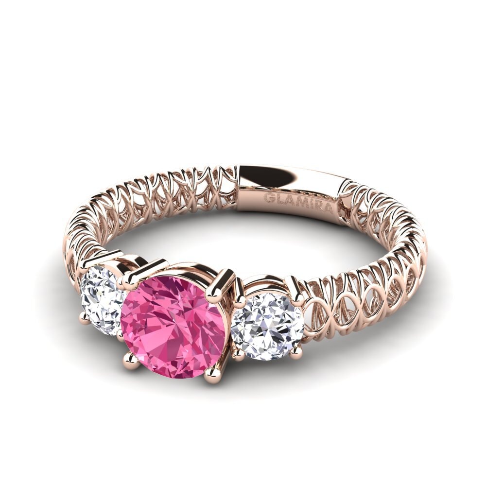 Pink Tourmaline Engagement Ring Luann