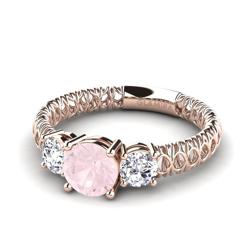Rose Quartz Engagement Ring Luann