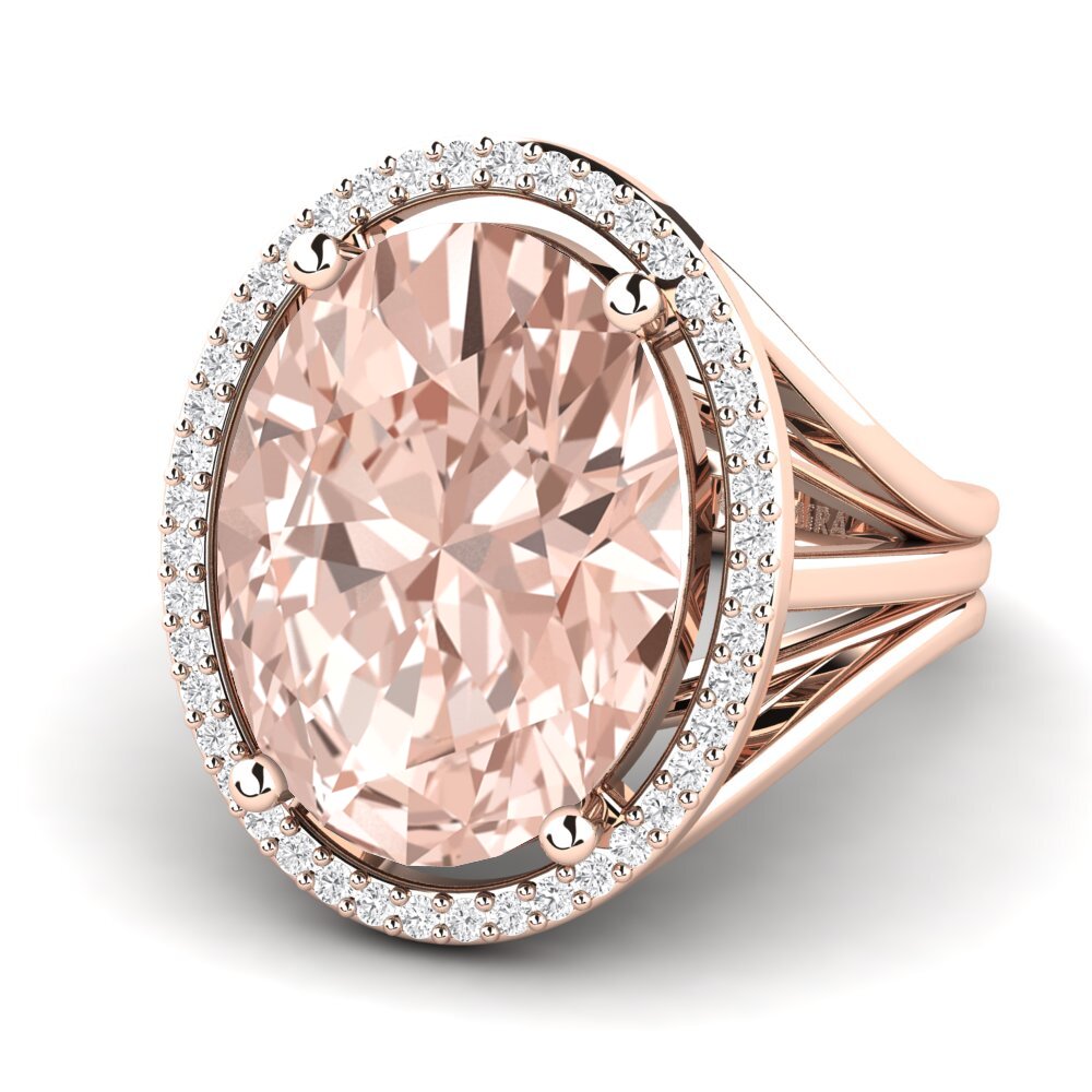 9k Rose Gold Morganite Ring Lucile