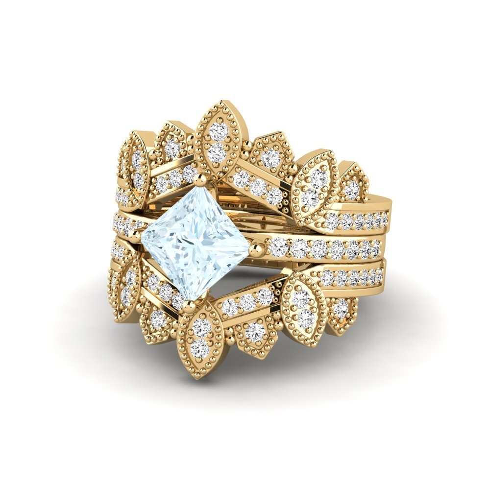 Aquamarine Ring Luditt SET