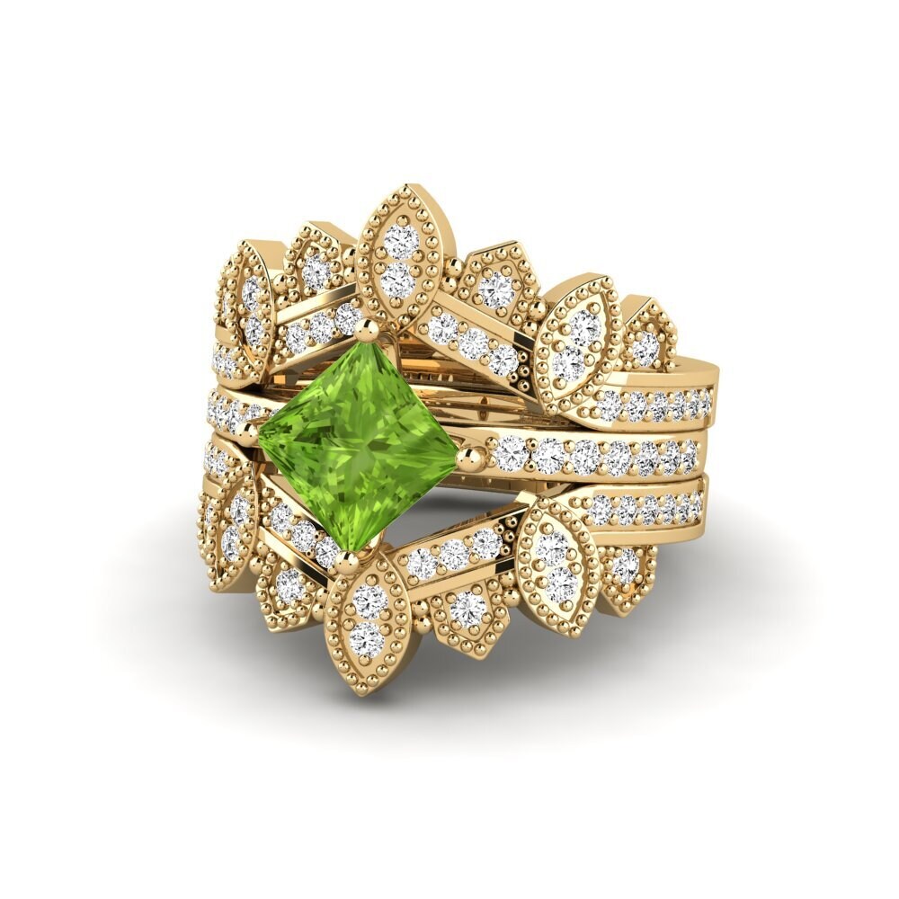Princesa Peridoto Anillo Luditt SET