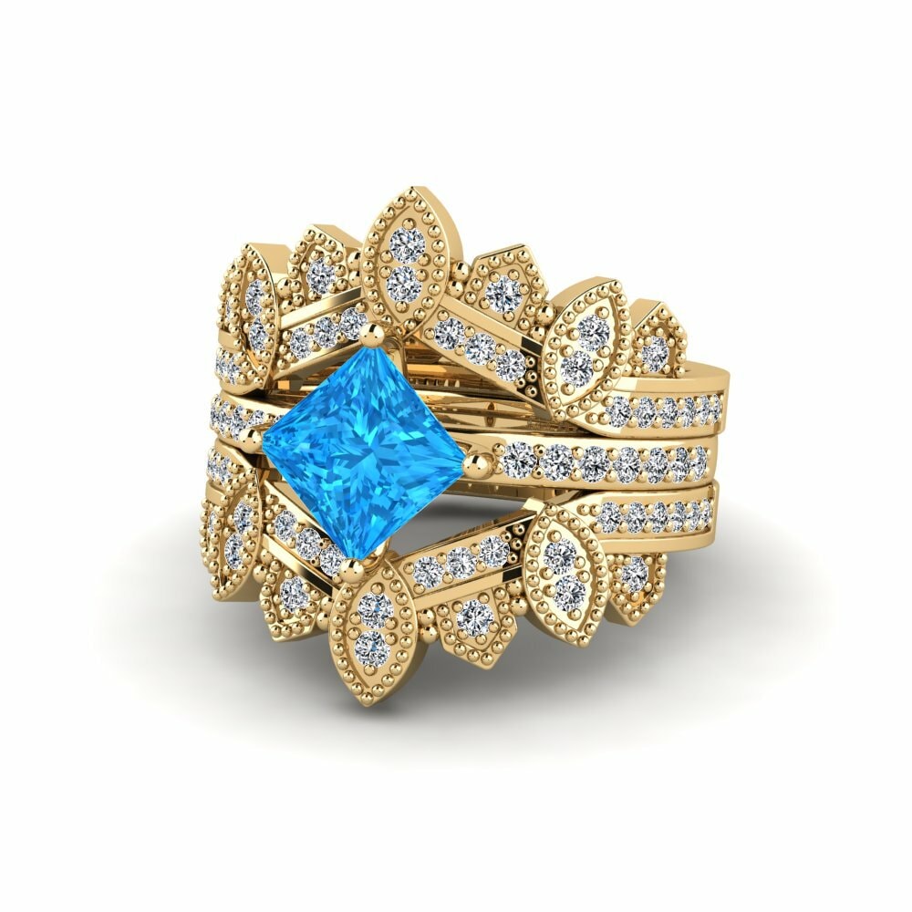 Blue Topaz Ring Luditt SET