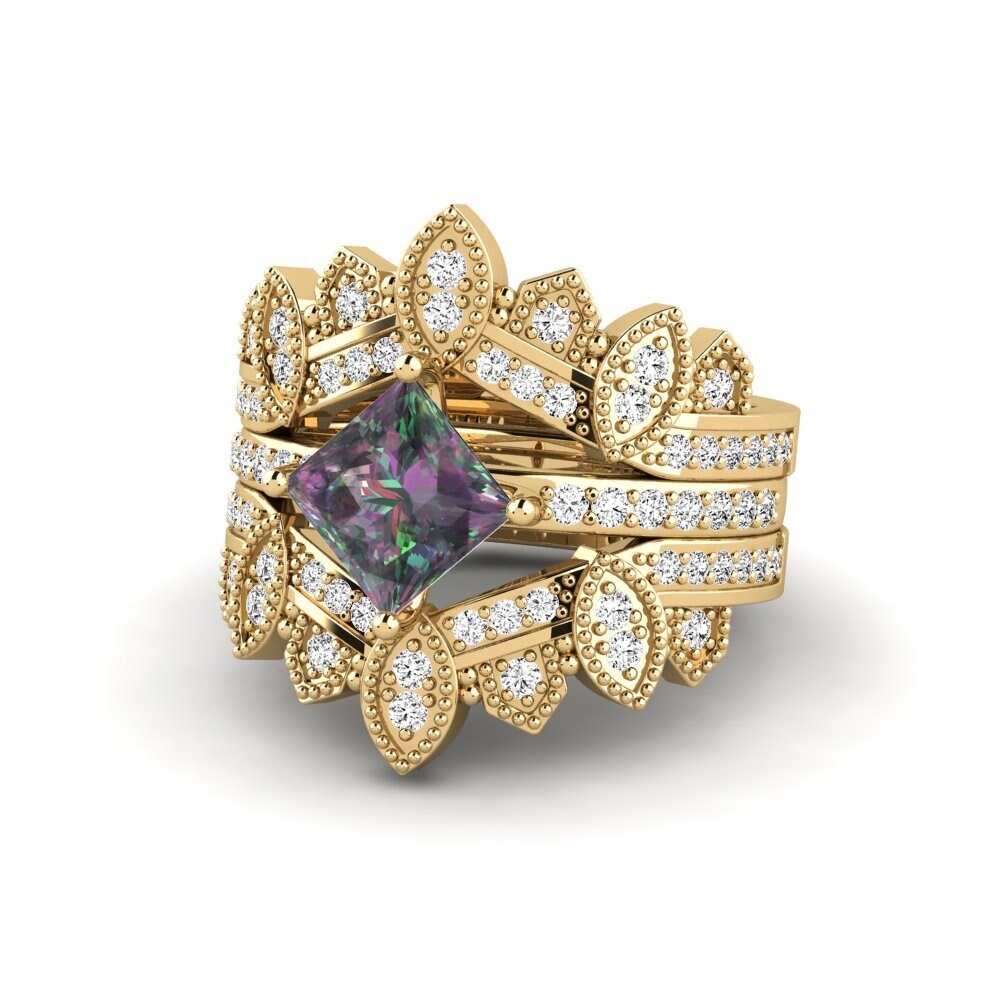 Topacio Místico Anillo Luditt SET