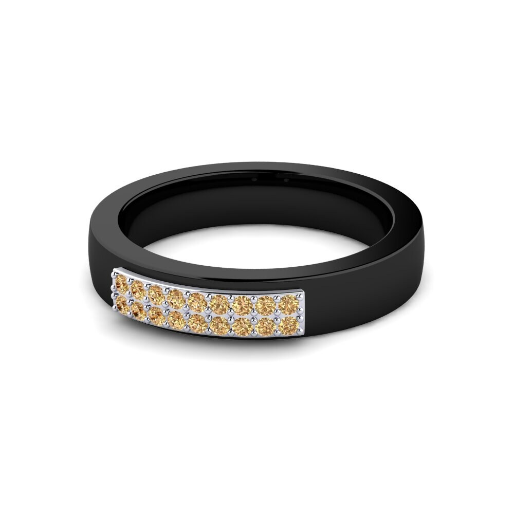 Diamante café Anillo Luetta