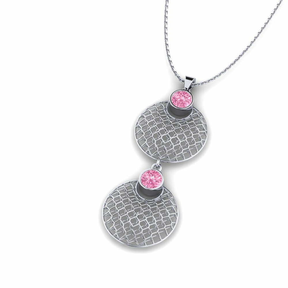 Roze Saffier Dames Hanger Lufyan