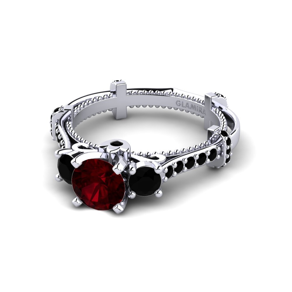 Garnet Engagement Ring Luisetta