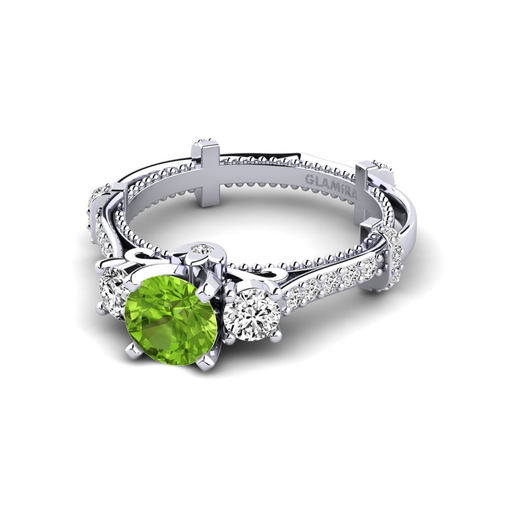 Peridot Engagement Ring Luisetta