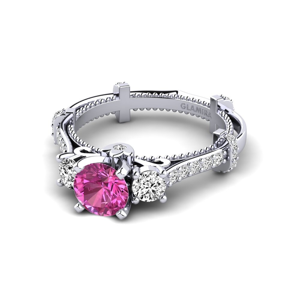 Topacio Rosa Anillo de compromiso Luisetta