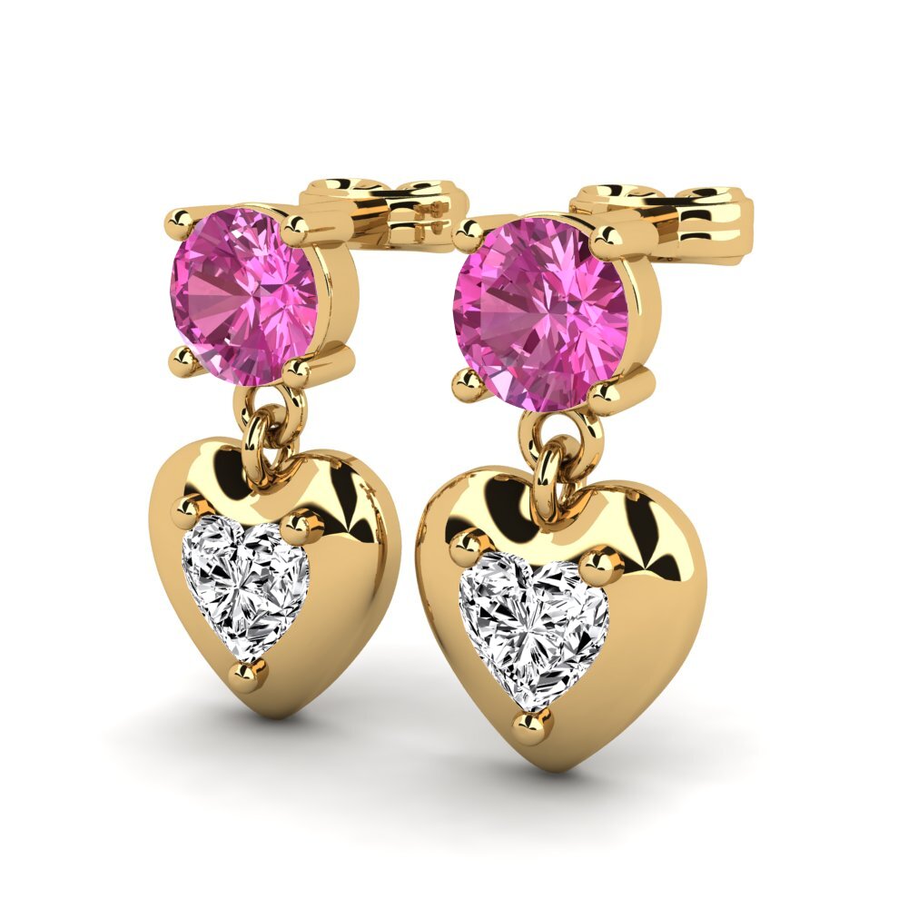 Pink Topaz Women's Earring Lulia