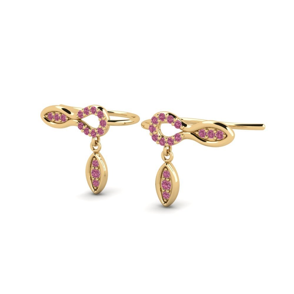 Granate Rhodolite Pendiente de mujer Lumbers - A
