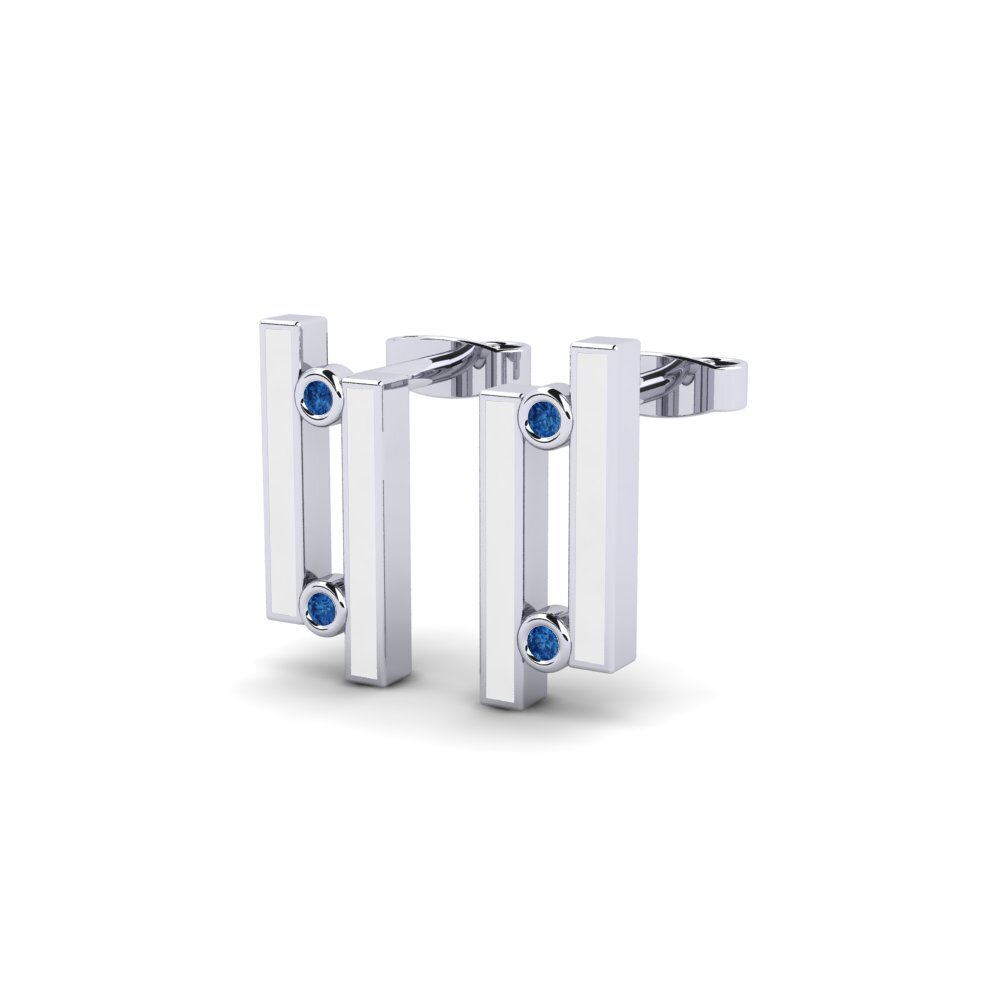 Zircone Blu Scuro Orecchino da donna Lunafe