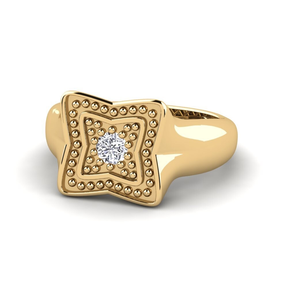 Labor-gezüchteter Diamant Pinker Ring Lunied