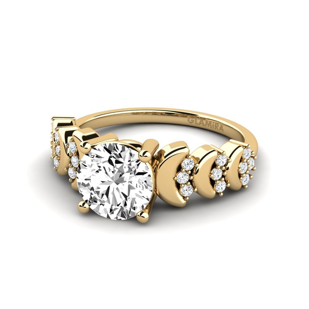 Moissanite Anel Feminino Lupe