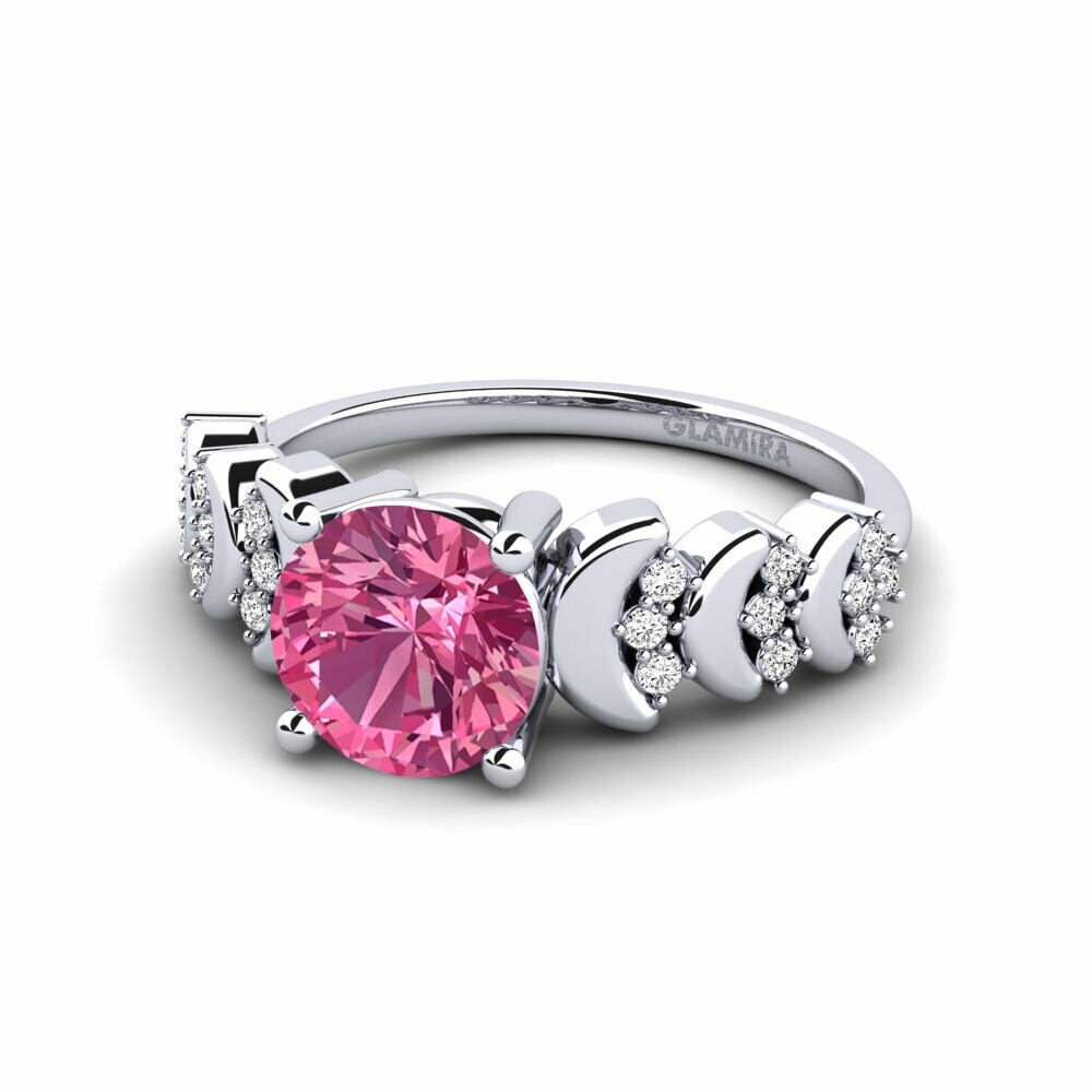 Turmalina rosa Anillo de Mujer Lupe