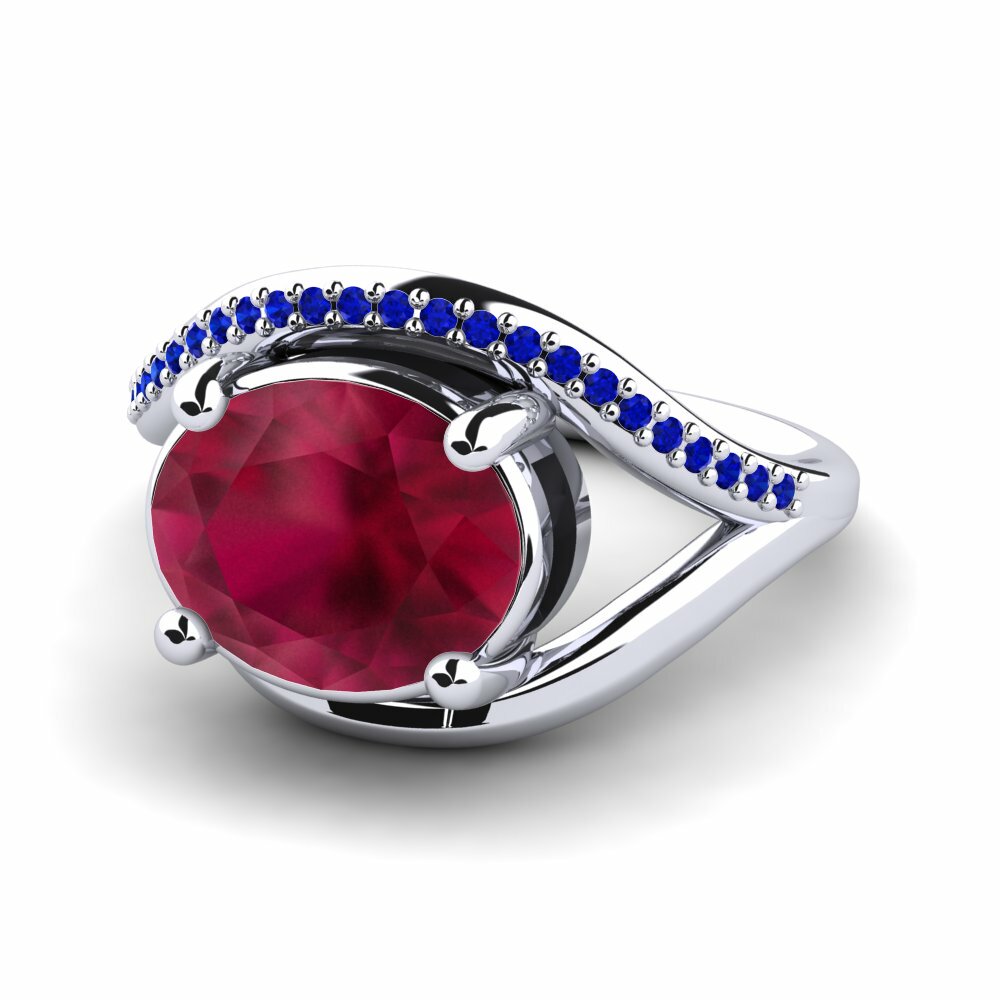 Rubí Anillo de compromiso Lutessa