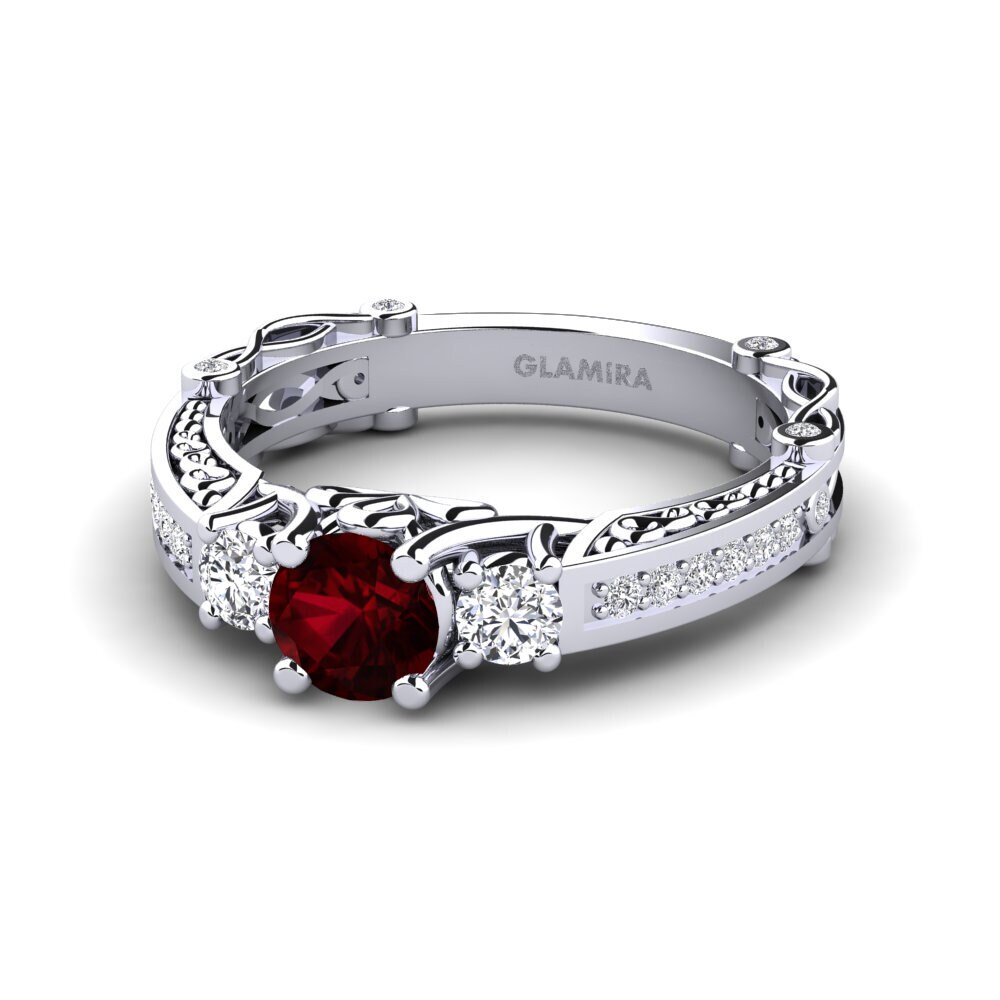 Garnet Engagement Ring Luyiza