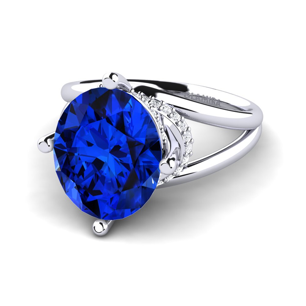 Saphir (im Labor gezüchtet) Ring Luzirene