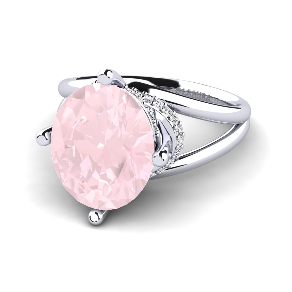 Rosenquarz Ring Luzirene