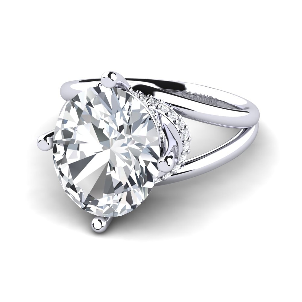 Weißer Zirkon Ring Luzirene