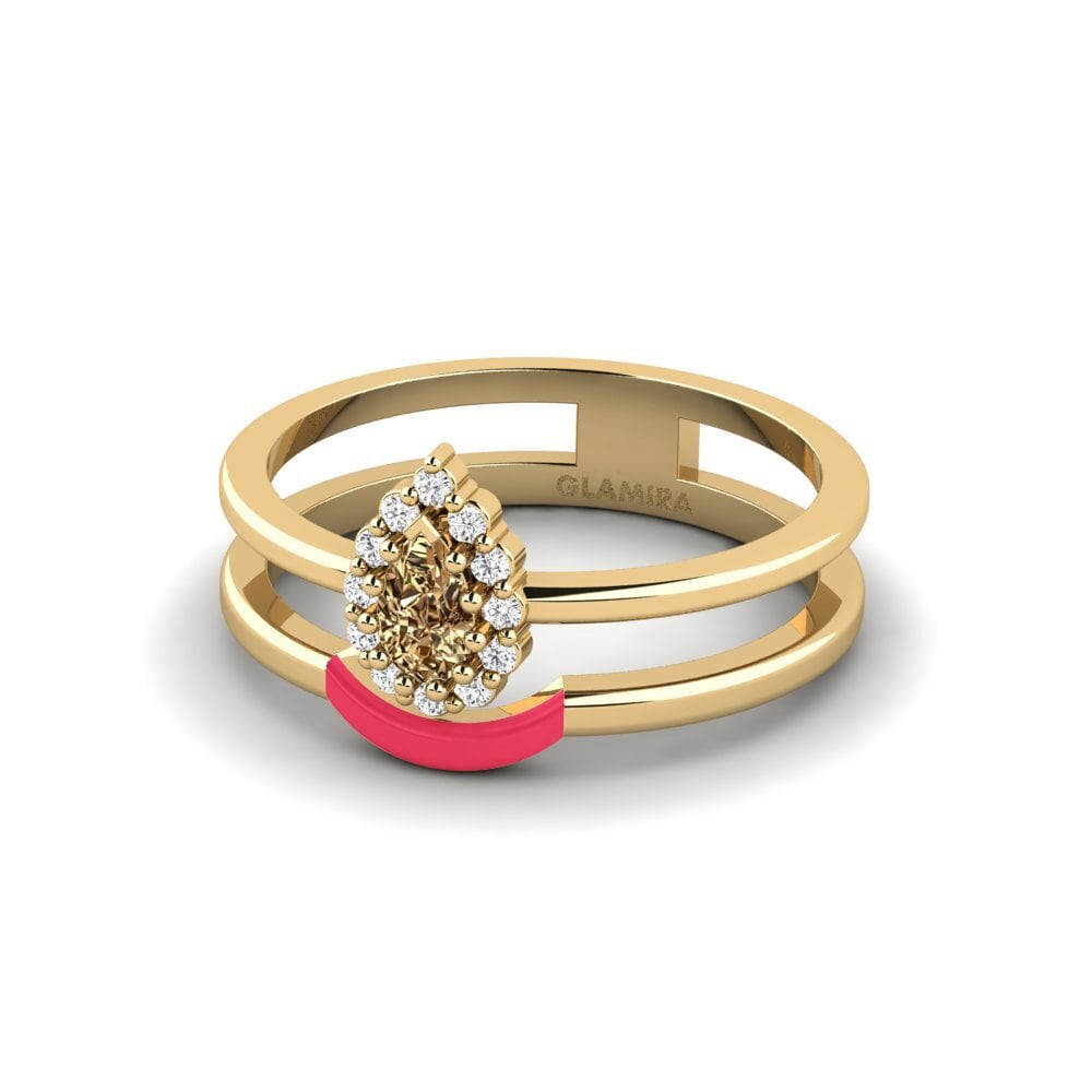 Brauner Diamant Ring Lyme
