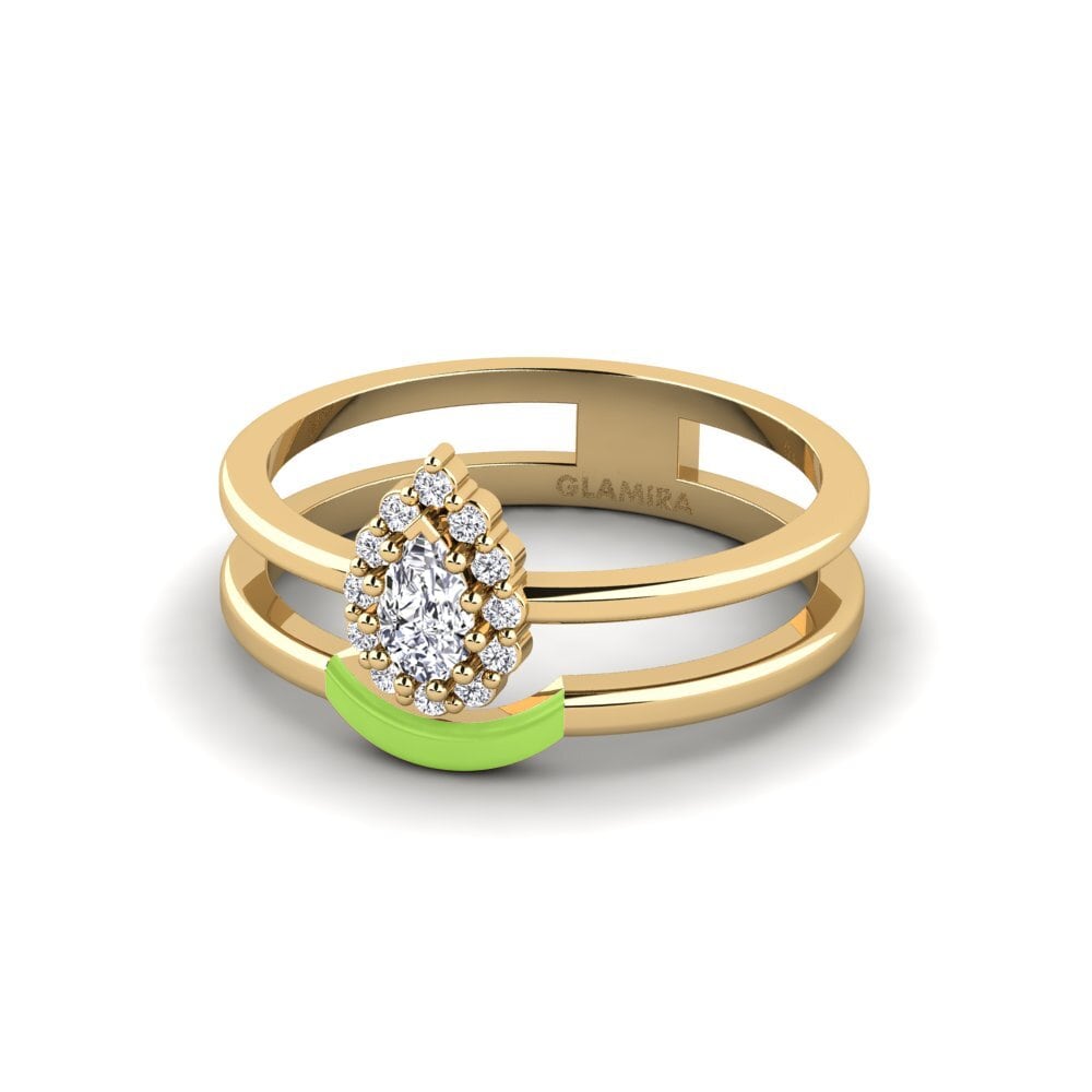 Labor-gezüchteter Diamant Ring Lyme